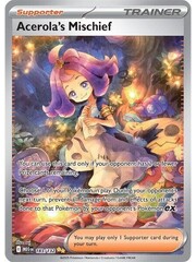Pokemon Acerola's Mischief (183) Lightly Played Holofoil