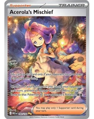 Pokemon Acerola's Mischief (183) Lightly Played Holofoil