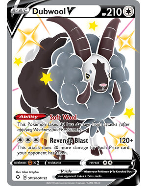 Pokemon Dubwool V (SV120) Lightly Played Holofoil