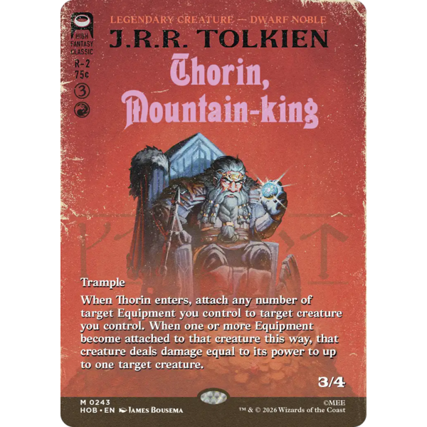 Magic: The Gathering Thorin, Mountain-king (Borderless) (243) Near Mint