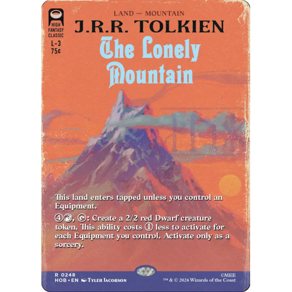 Magic: The Gathering The Lonely Mountain (Borderless) (248) Near Mint