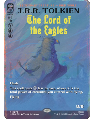 Magic: The Gathering The Lord of the Eagles (Borderless) (Surge Foil) (276) Near Mint Foil