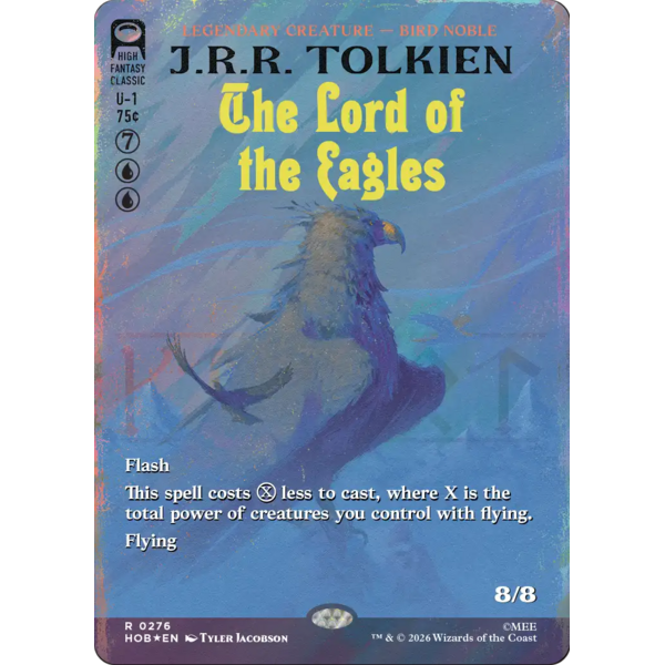 Magic: The Gathering The Lord of the Eagles (Borderless) (Surge Foil) (276) Near Mint Foil