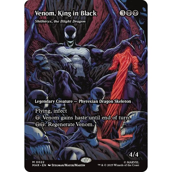 Magic: The Gathering Venom, King in Black - Skithiryx, the Blight Dragon (Borderless) (022) Near Mint