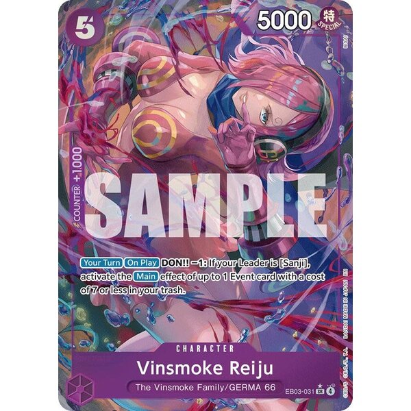 Bandai Vinsmoke Reiju (Alternate Art) (EB03-031) Near Mint Foil