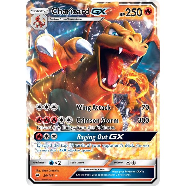 Pokemon Charizard GX (020) Lightly Played Holofoil