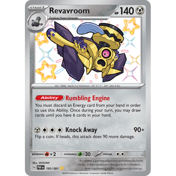 Pokemon Revavroom (193) Lightly Played Holofoil