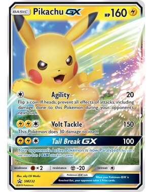 Pokemon Pikachu GX (SM232) Near Mint Holofoil