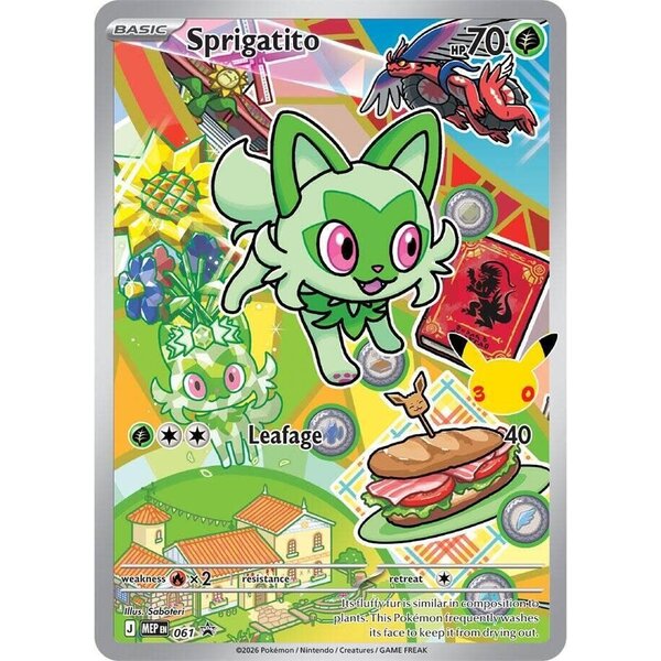 Pokemon Sprigatito (061) Near Mint Holofoil
