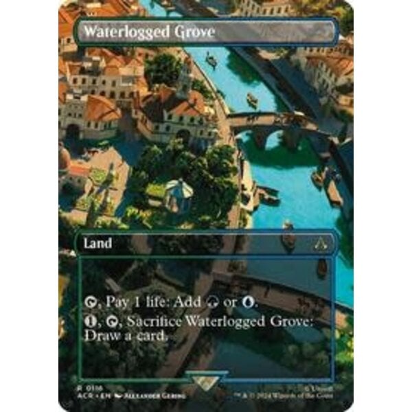 Wizards of The Coast Waterlogged Grove (Borderless) (116) Lightly Played