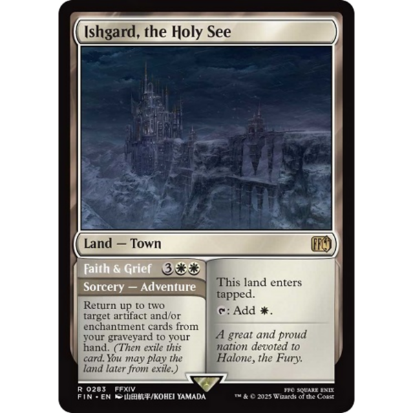 Magic: The Gathering Ishgard, the Holy See (283) Lightly Played