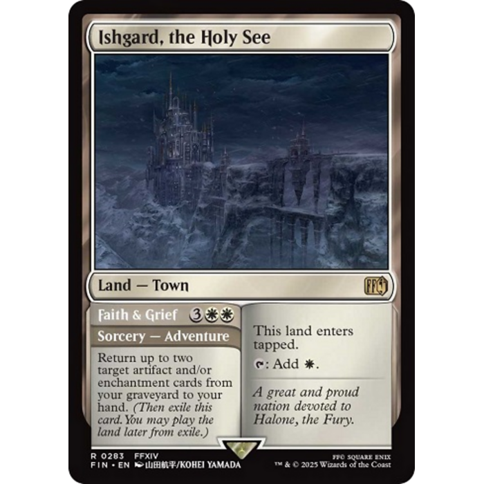 Magic: The Gathering Ishgard, the Holy See (283) Lightly Played