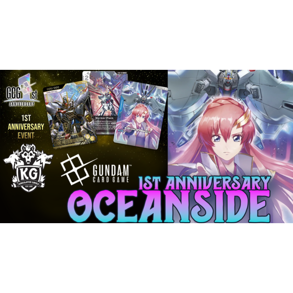Bandai 9/15/26 Oceanside Gundam 1st Anniversary Event Constructed Tuesday 630 PM