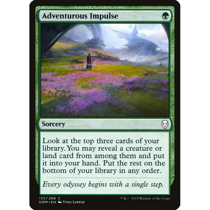 Magic: The Gathering Adventurous Impulse (153) Lightly Played