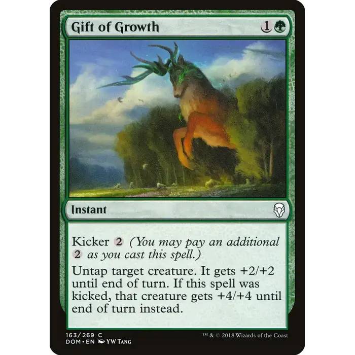 Magic: The Gathering Gift of Growth (163) Lightly Played