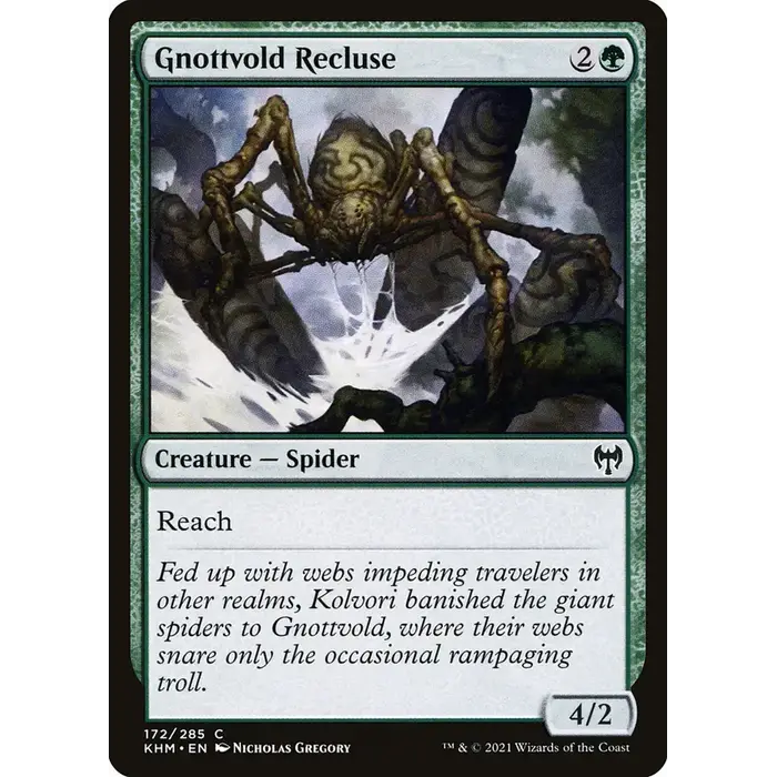 Magic: The Gathering Gnottvold Recluse (172) Lightly Played