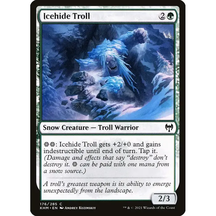 Magic: The Gathering Icehide Troll (176) Lightly Played