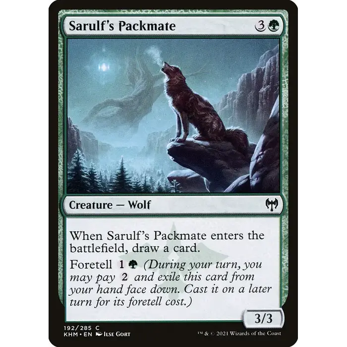 Magic: The Gathering Sarulf's Packmate (192) Lightly Played