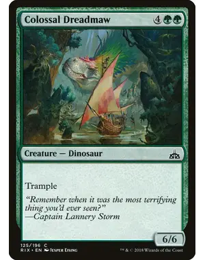 Magic: The Gathering Colossal Dreadmaw (125) Lightly Played