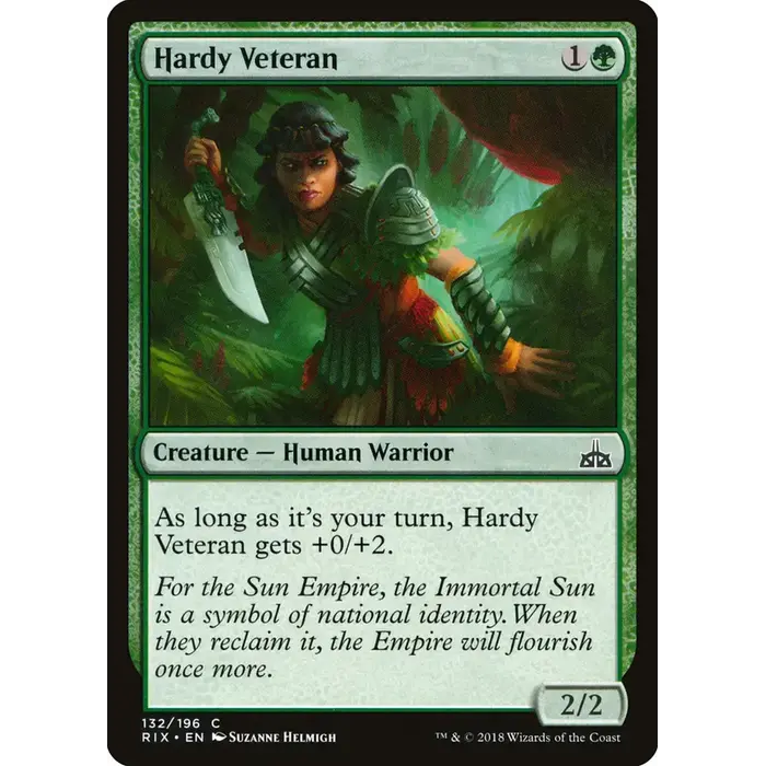 Magic: The Gathering Hardy Veteran (132) Lightly Played