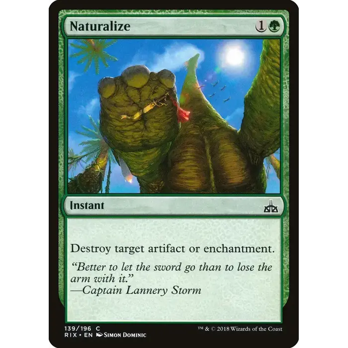Magic: The Gathering Naturalize (139) Lightly Played