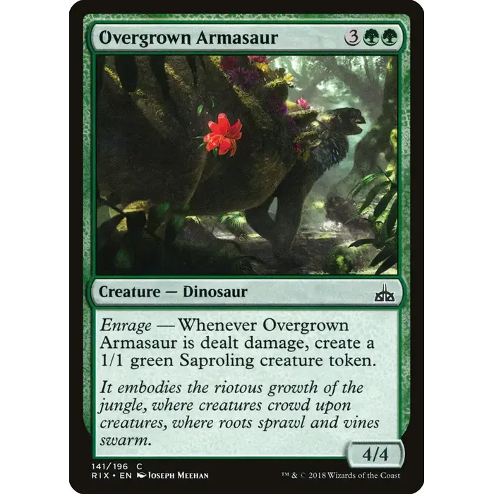Magic: The Gathering Overgrown Armasaur (141) Lightly Played