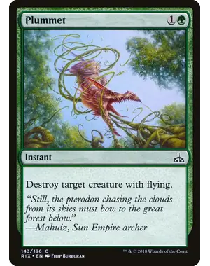 Magic: The Gathering Plummet (143) Lightly Played