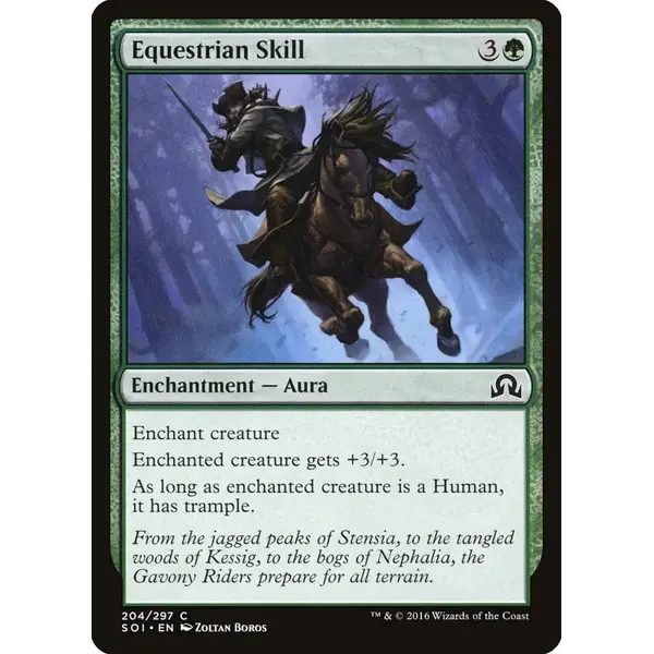 Magic: The Gathering Equestrian Skill (204) Lightly Played