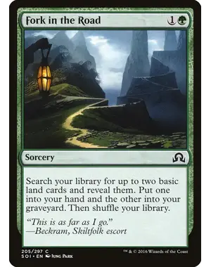 Magic: The Gathering Fork in the Road (205) Lightly Played