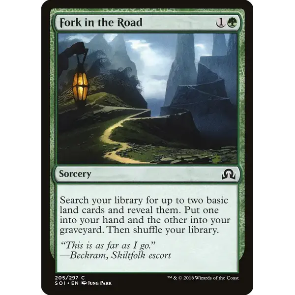 Magic: The Gathering Fork in the Road (205) Lightly Played