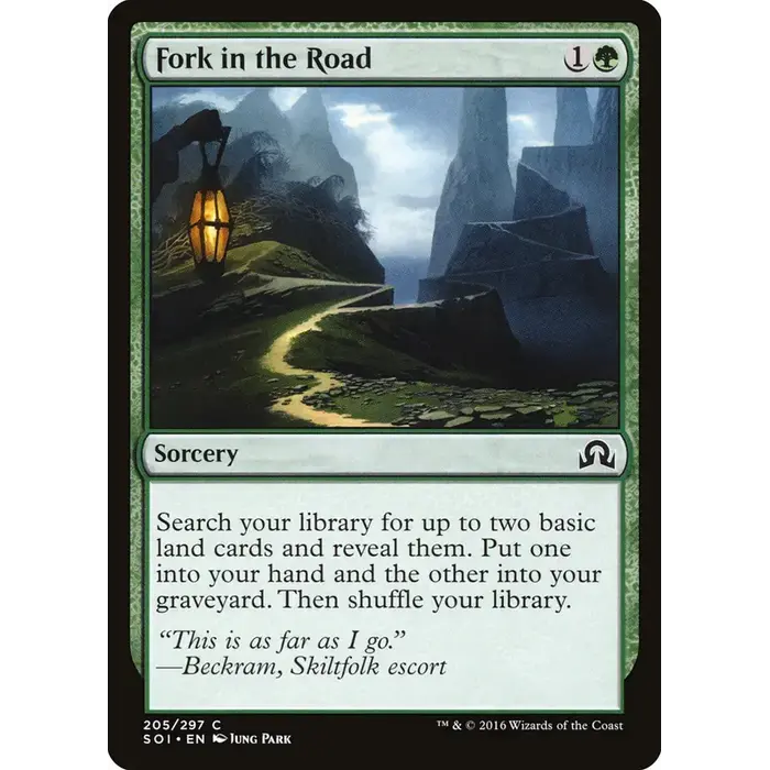 Magic: The Gathering Fork in the Road (205) Lightly Played
