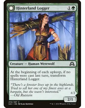 Magic: The Gathering Hinterland Logger (210) Lightly Played