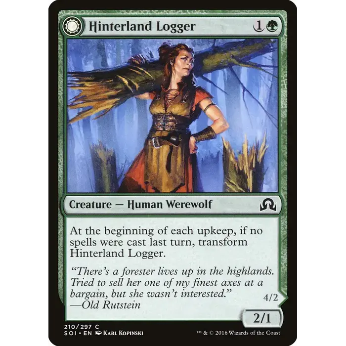 Magic: The Gathering Hinterland Logger (210) Lightly Played