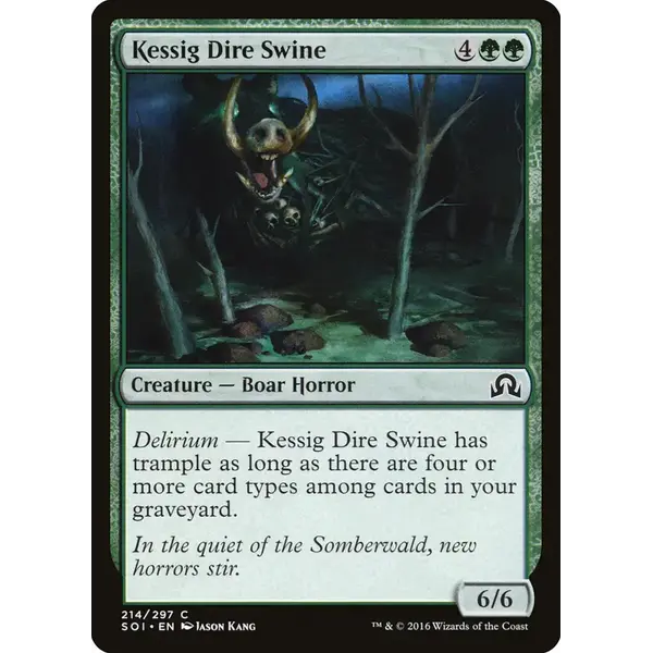 Magic: The Gathering Kessig Dire Swine (214) Lightly Played
