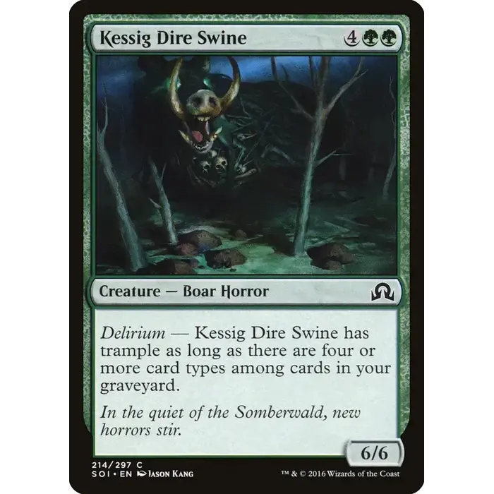 Magic: The Gathering Kessig Dire Swine (214) Lightly Played