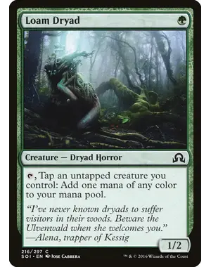 Magic: The Gathering Loam Dryad (216) Lightly Played