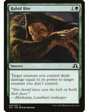 Magic: The Gathering Rabid Bite (223) Lightly Played