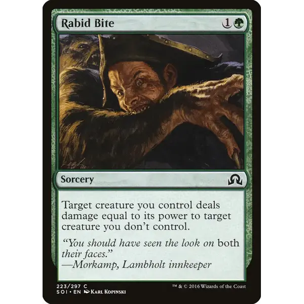 Magic: The Gathering Rabid Bite (223) Lightly Played