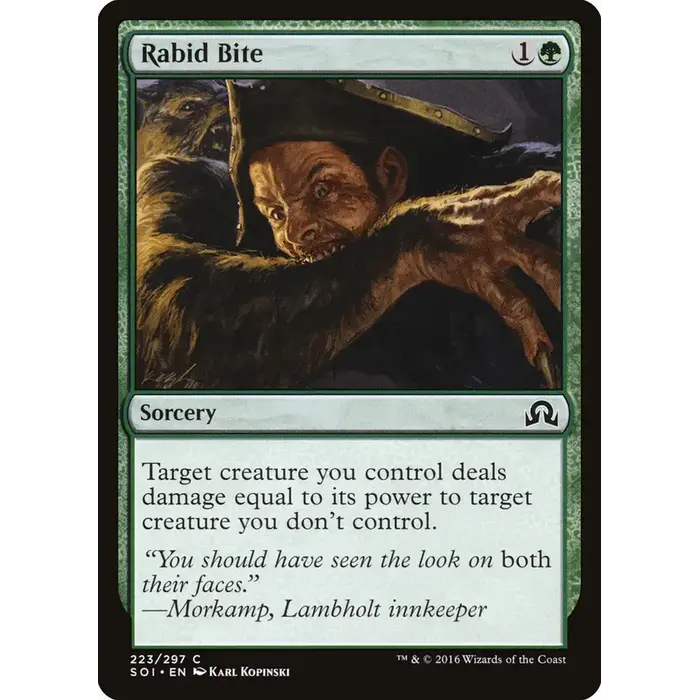 Magic: The Gathering Rabid Bite (223) Lightly Played