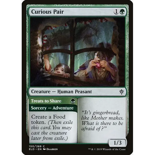 Magic: The Gathering Curious Pair (150) Lightly Played