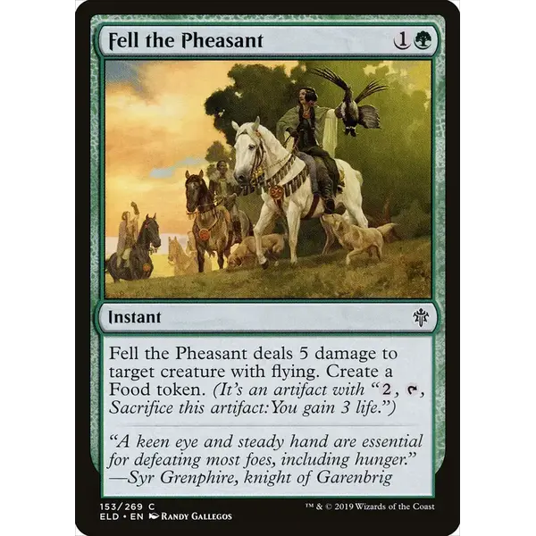 Magic: The Gathering Fell the Pheasant (153) Lightly Played