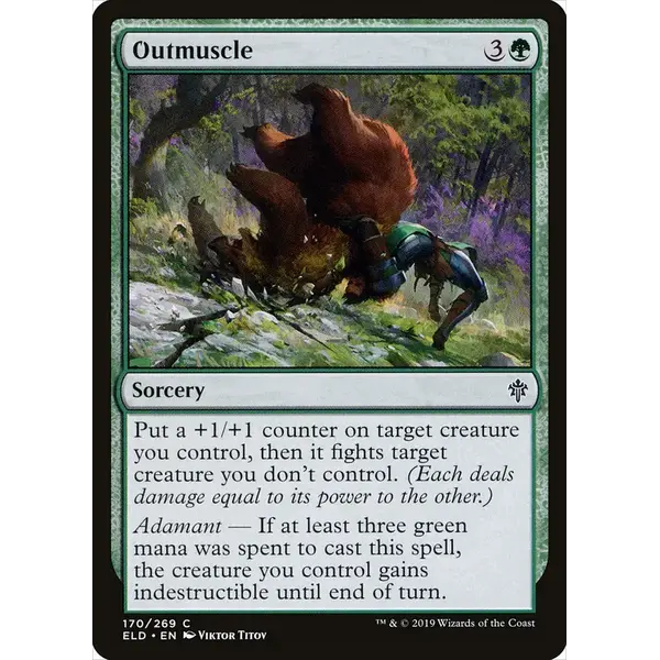 Magic: The Gathering Outmuscle (170) Lightly Played