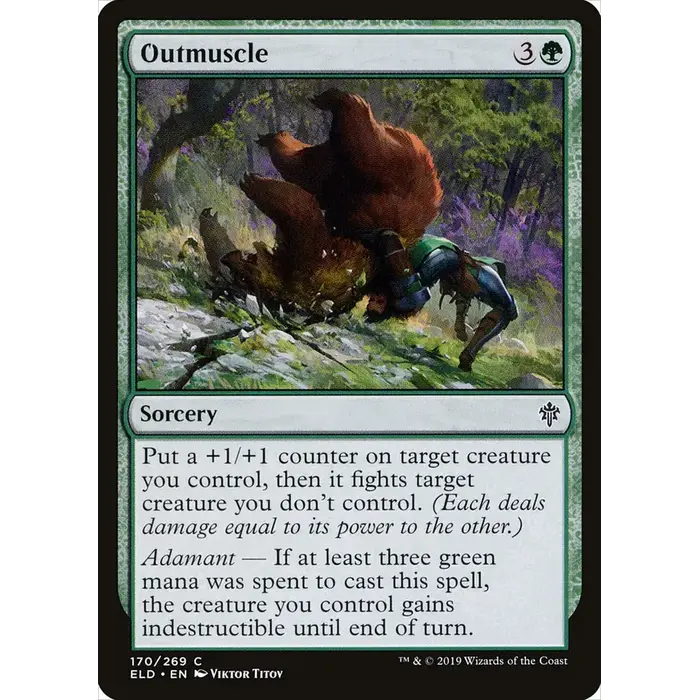 Magic: The Gathering Outmuscle (170) Lightly Played