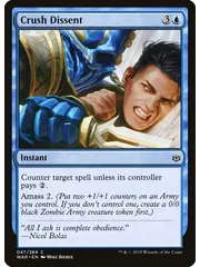 Magic: The Gathering Crush Dissent (47) Lightly Played