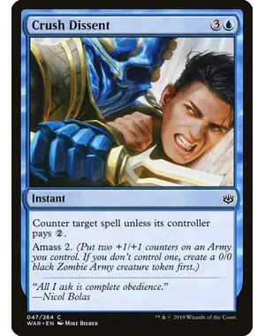 Magic: The Gathering Crush Dissent (47) Lightly Played
