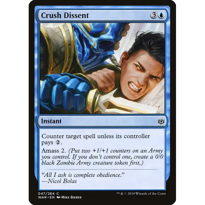 Magic: The Gathering Crush Dissent (47) Lightly Played
