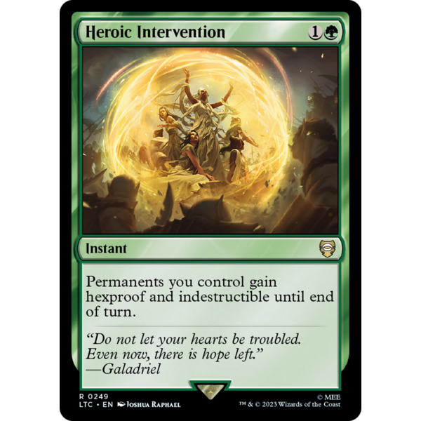 Magic: The Gathering Heroic Intervention (249) Lightly Played
