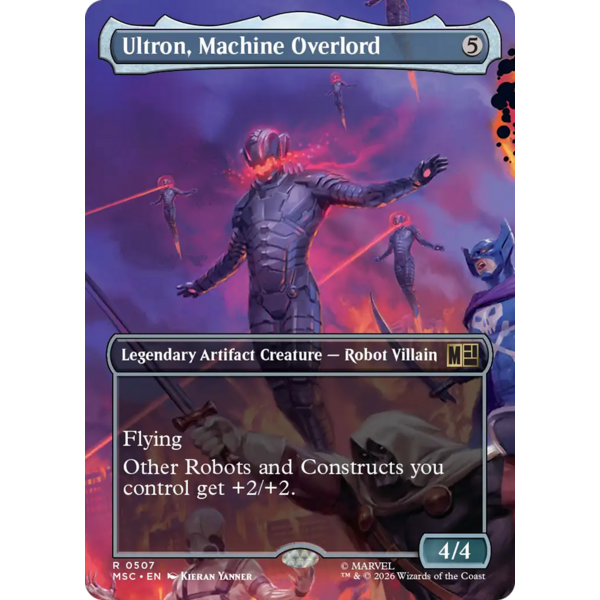 Magic: The Gathering Ultron, Machine Overlord (Borderless) (507) Lightly Played