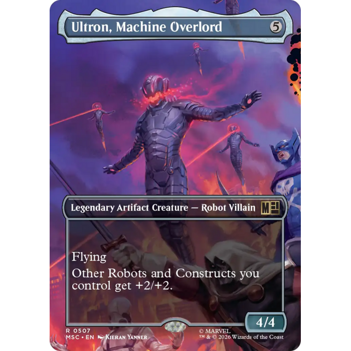 Magic: The Gathering Ultron, Machine Overlord (Borderless) (507) Lightly Played