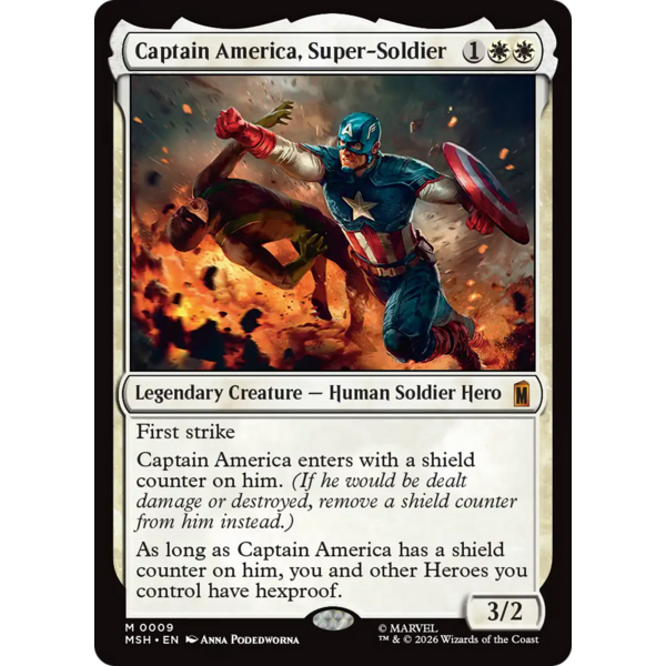 Magic: The Gathering Captain America, Super-Soldier (009) Lightly Played